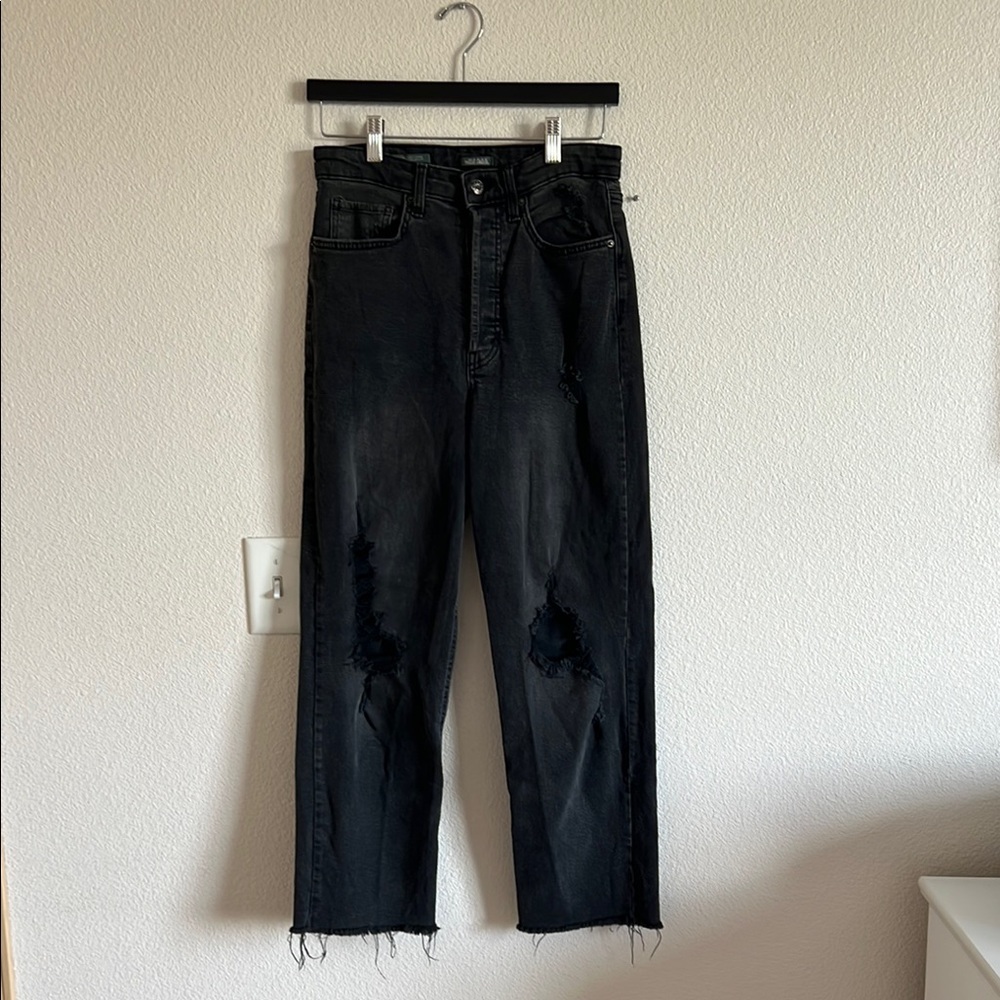 Black Distressed Jeans